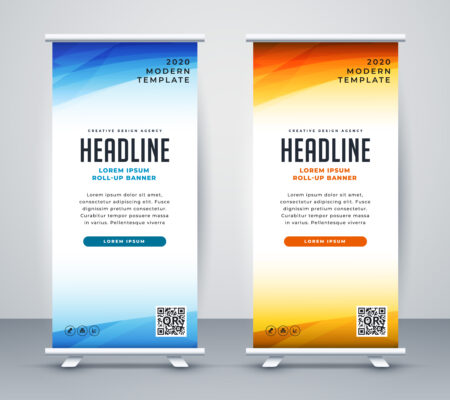 professional roll up stand banner template design