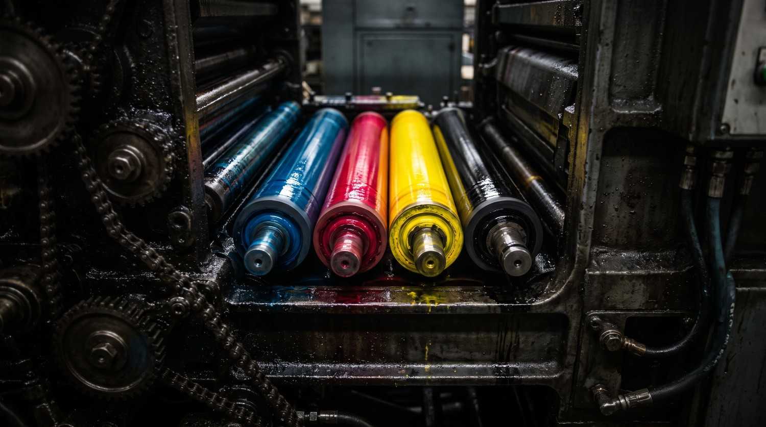 CMYK Inks and Rollers