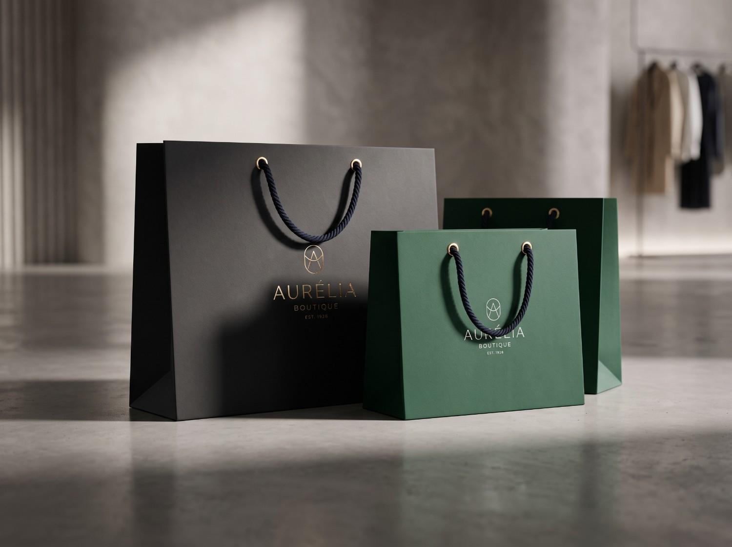 Premium Retail Bags Mockup