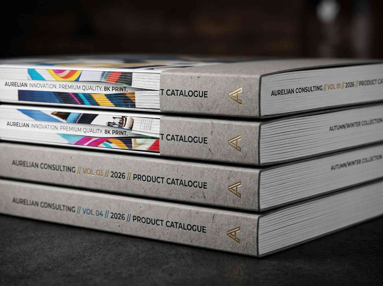 Perfect Bound Catalogue Spine
