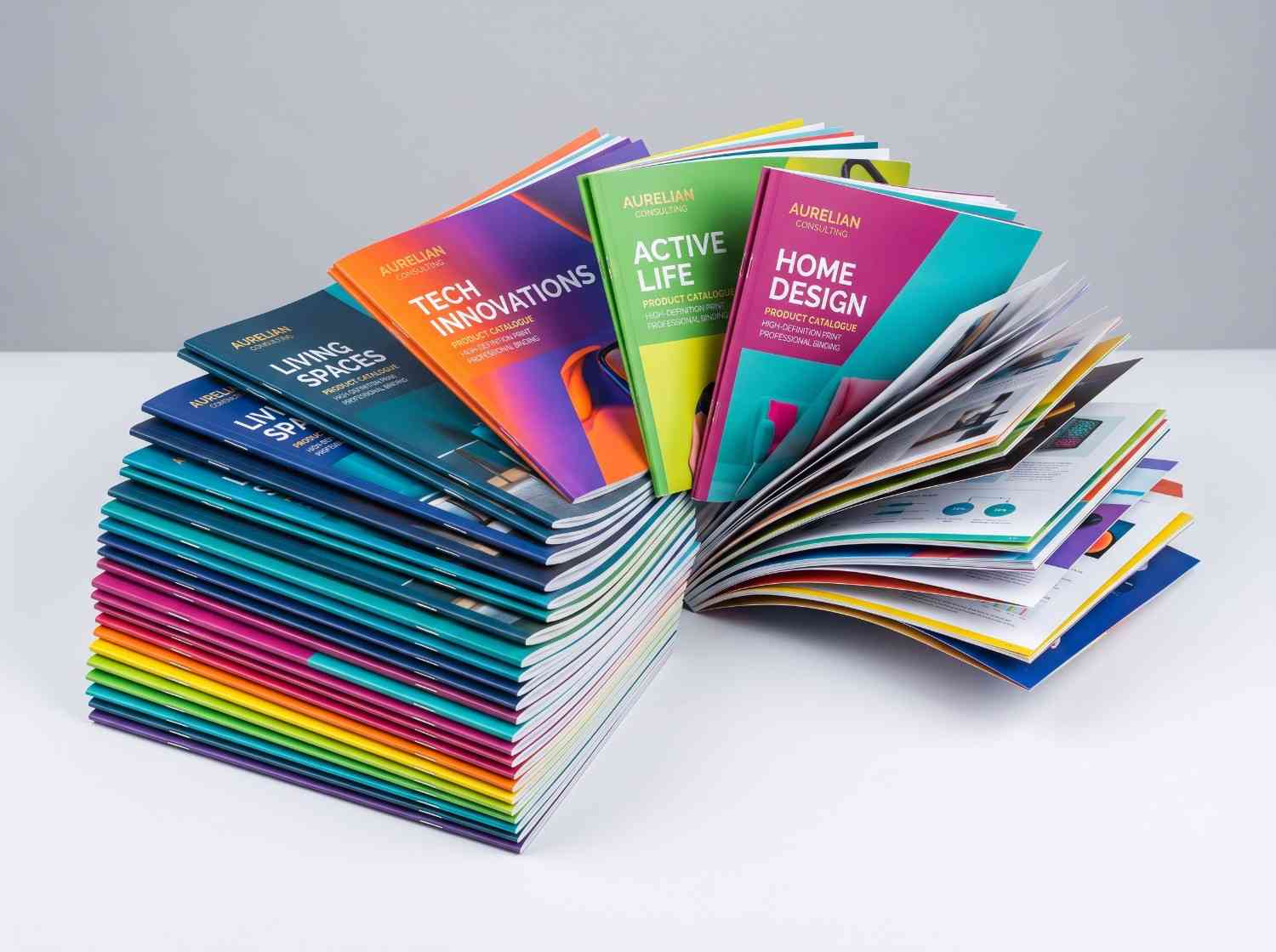 Stacked Product Catalogues