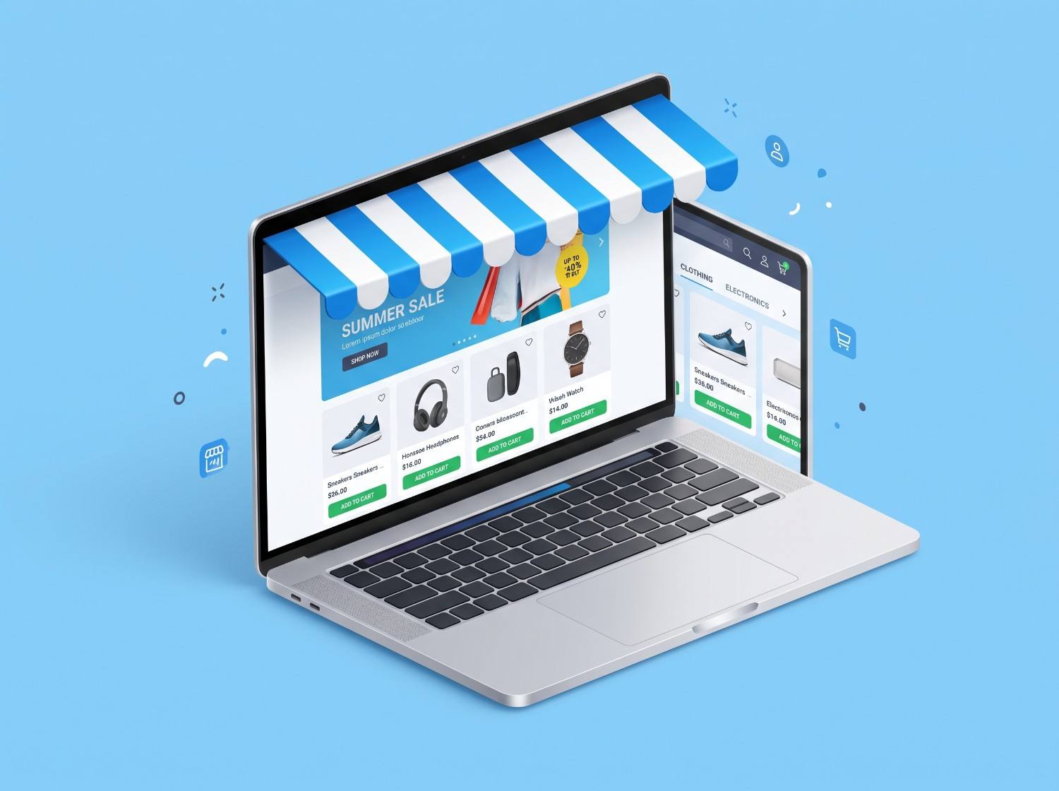 Premium E-Commerce Interface Mockup