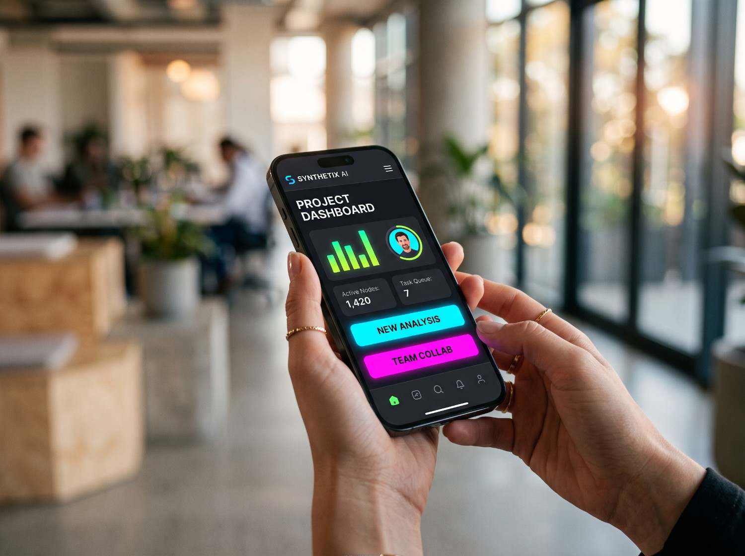 Modern Mobile App Responsive View