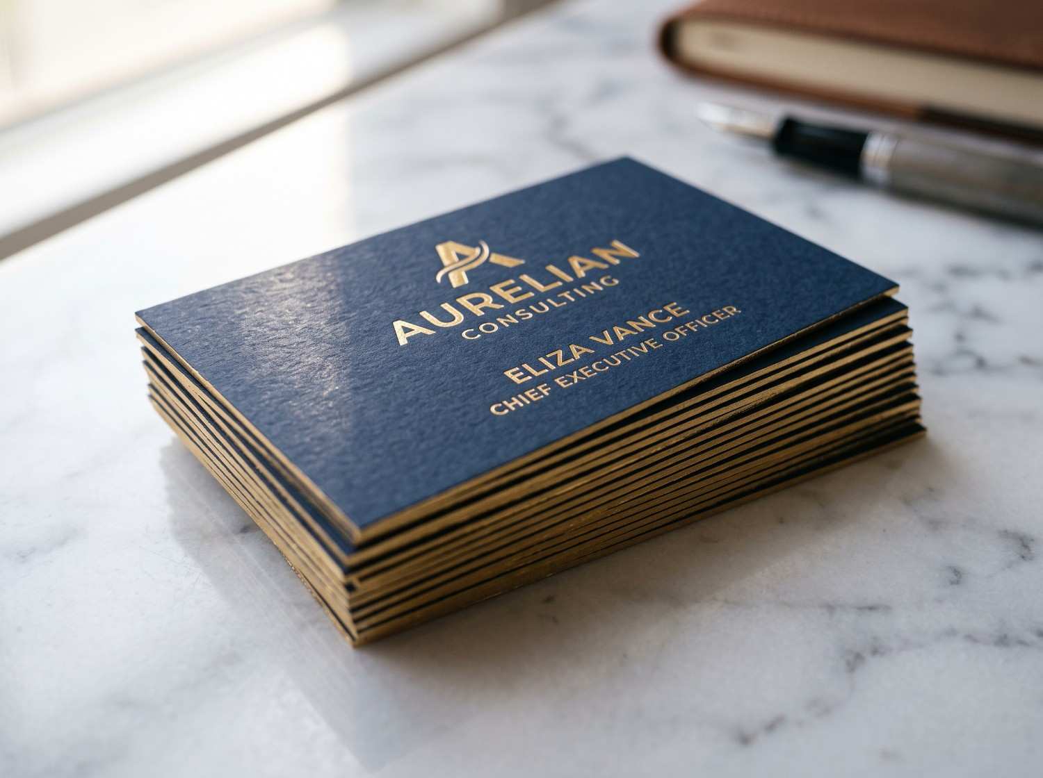Premium Gold Foil Business Cards