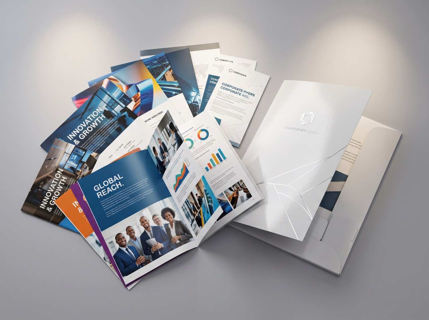Printed Corporate Brochures and Folders