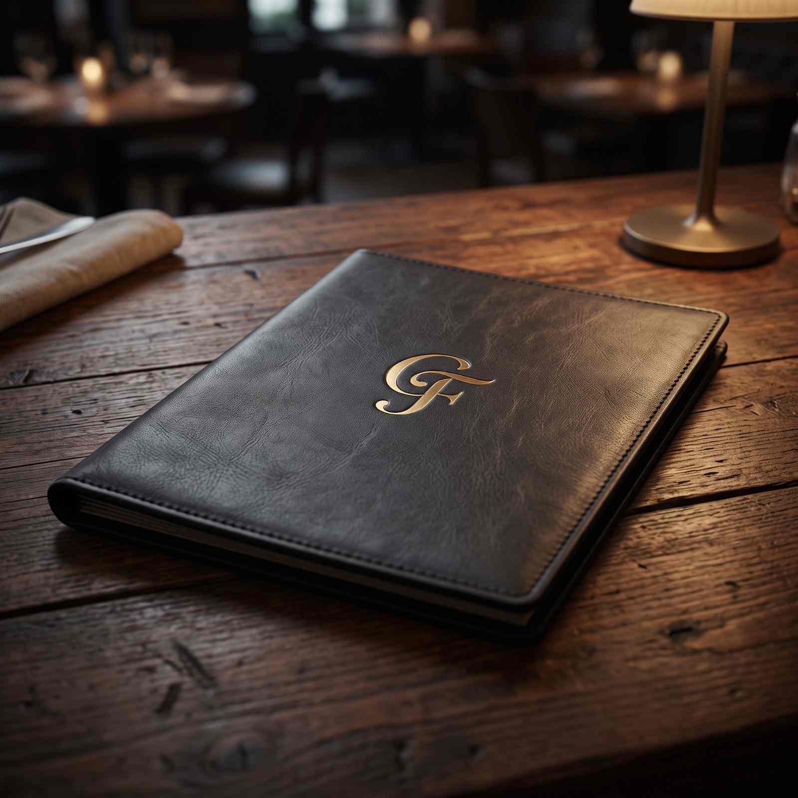 Folded Restaurant Menus
