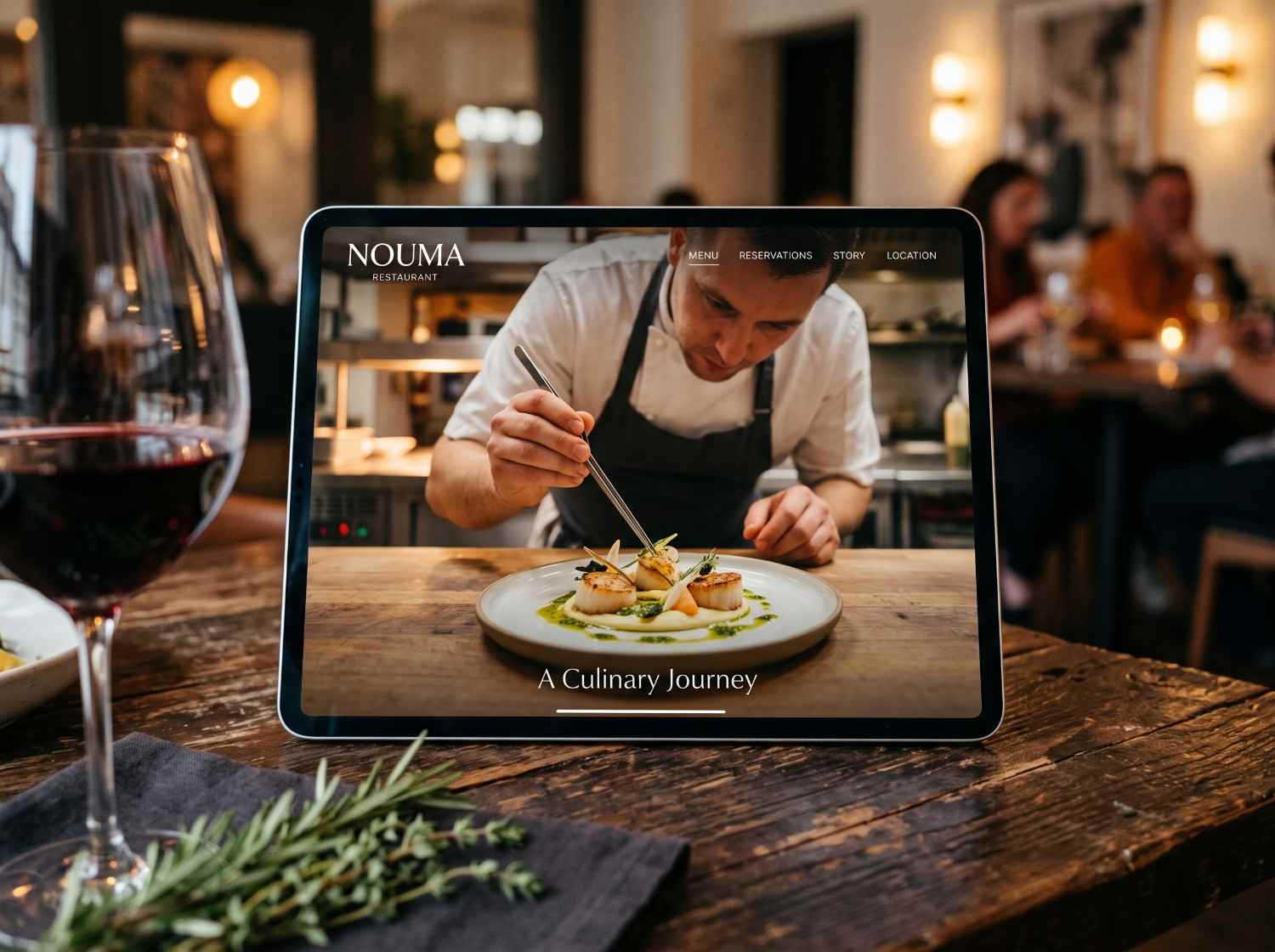 Immersive Food Photography UI